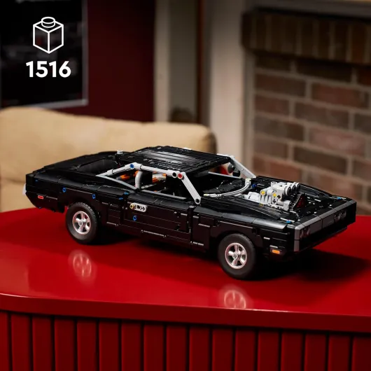 Technic Voiture Dodge Charger R/T de Fast and Furious - Maquette de Voiture pour Adulte - Set STEM Collector avec Moteur V8 & Suspension - Idée de Cadeau d'anniversaire pour Fan des Films 42231