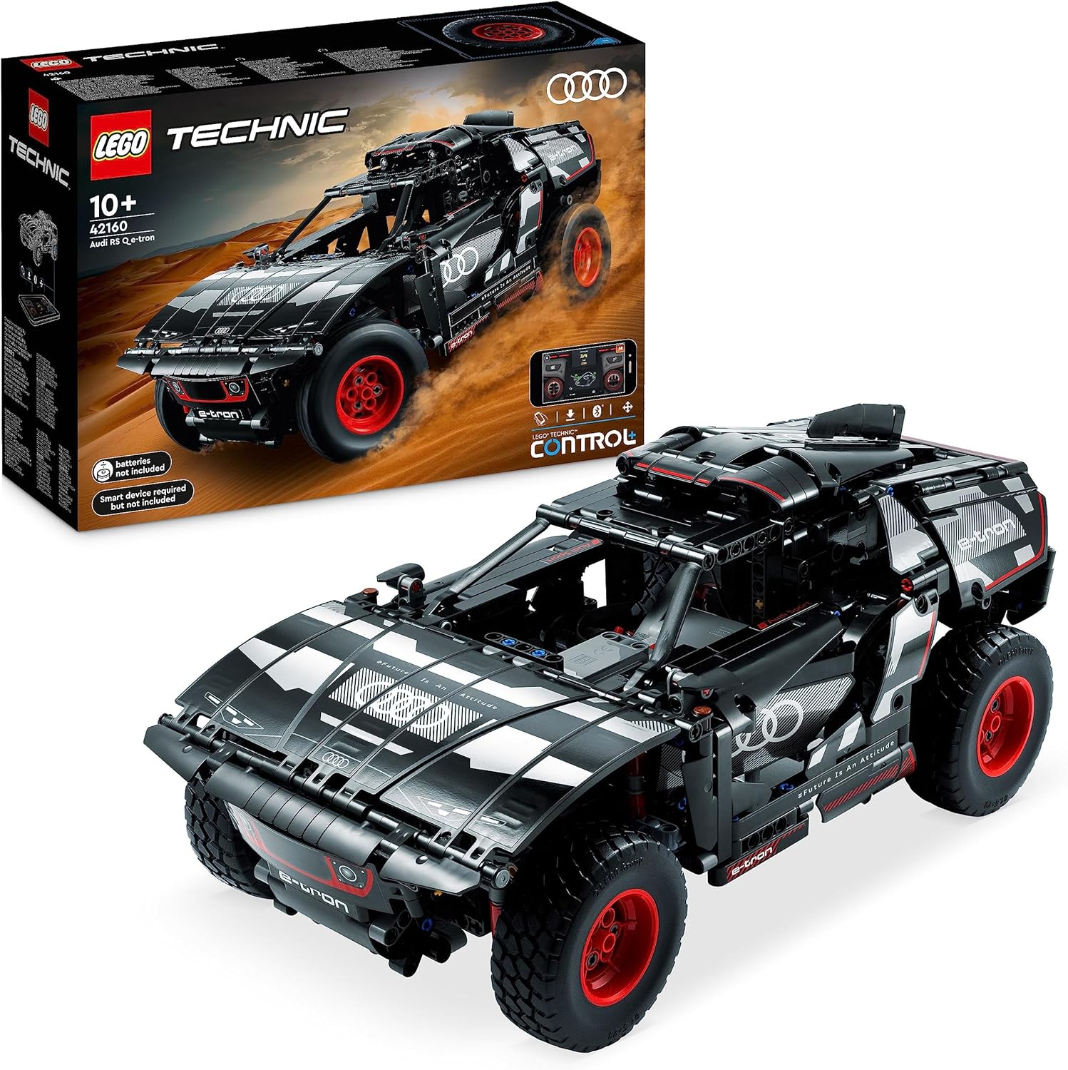 LEGO 42160 Technic Audi RS Q e-tron, Voiture de Rallye Télécommandée, Maquette Off-Road Dakar & 42158 Technic NASA Mars Rover Perseverance, avec AR App Experience, Découverte de la Science