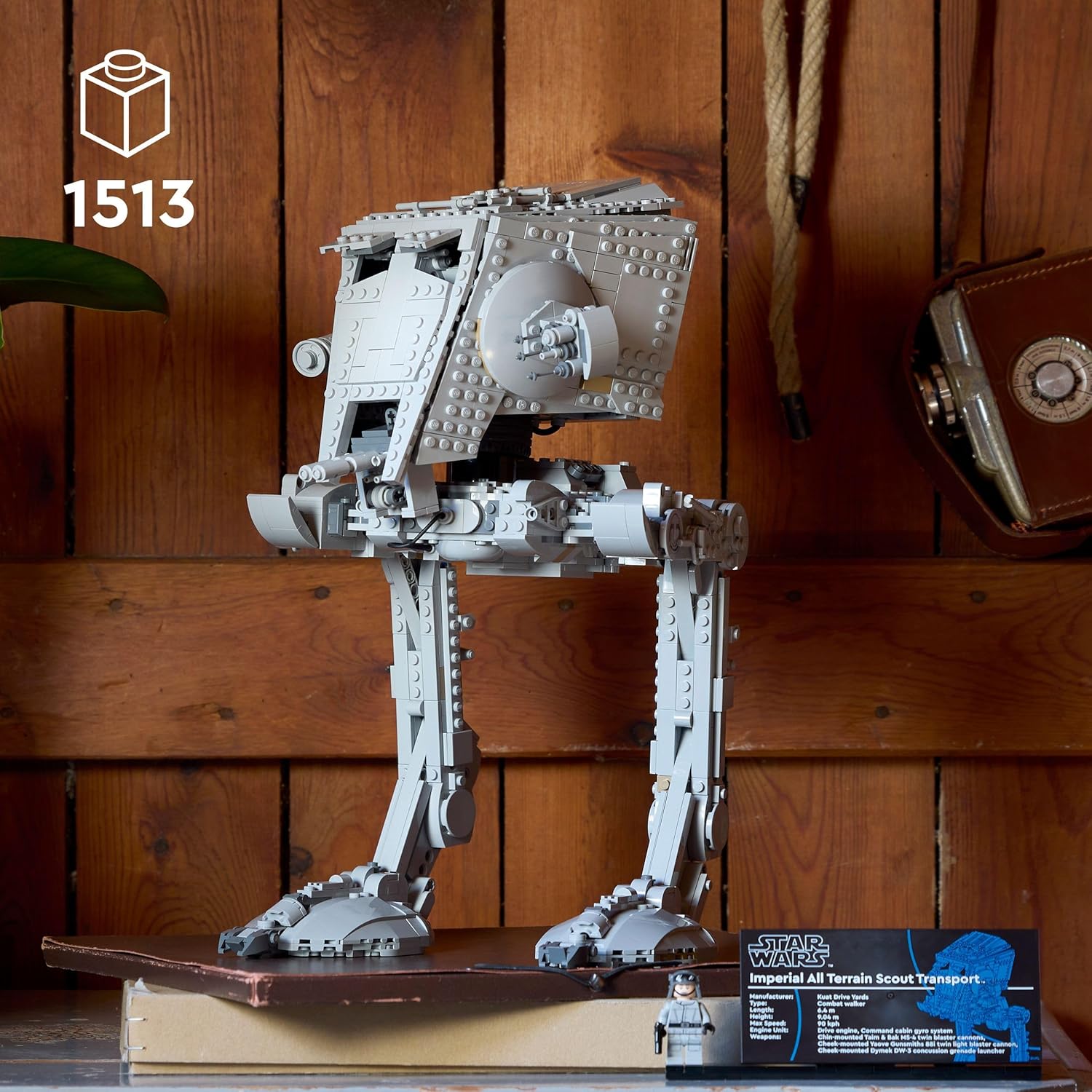 Star Wars 75417 Le Marcheur AT-St - Set de Construction pour Adulte - Maquette UCS pour Décoration Intérieure avec Minifigurine & Plaque Descriptive - Cadeau Collector pour Fans