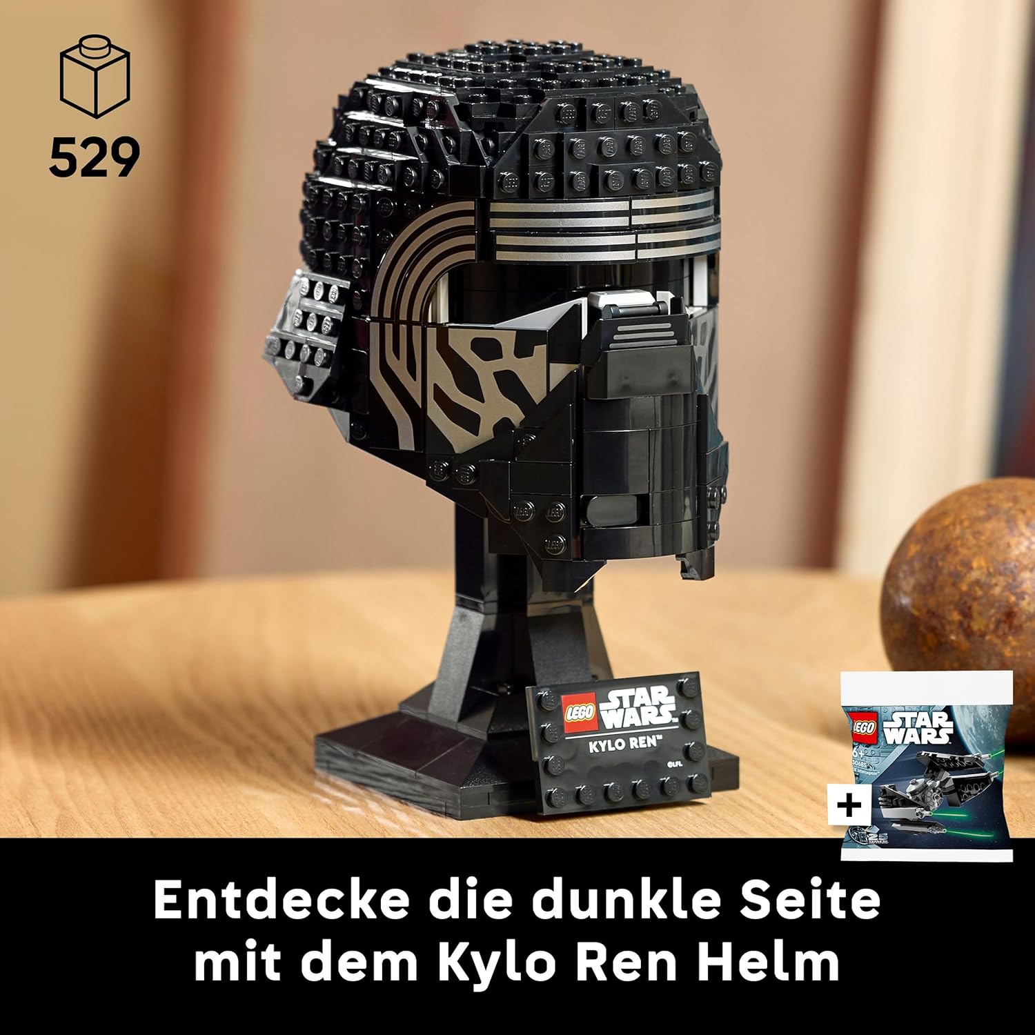 Lego Star Wars Kylo Ren Casque Lego Kylo Ren 75415 avec Tie-Interceptor Polybag 30685, exclusif