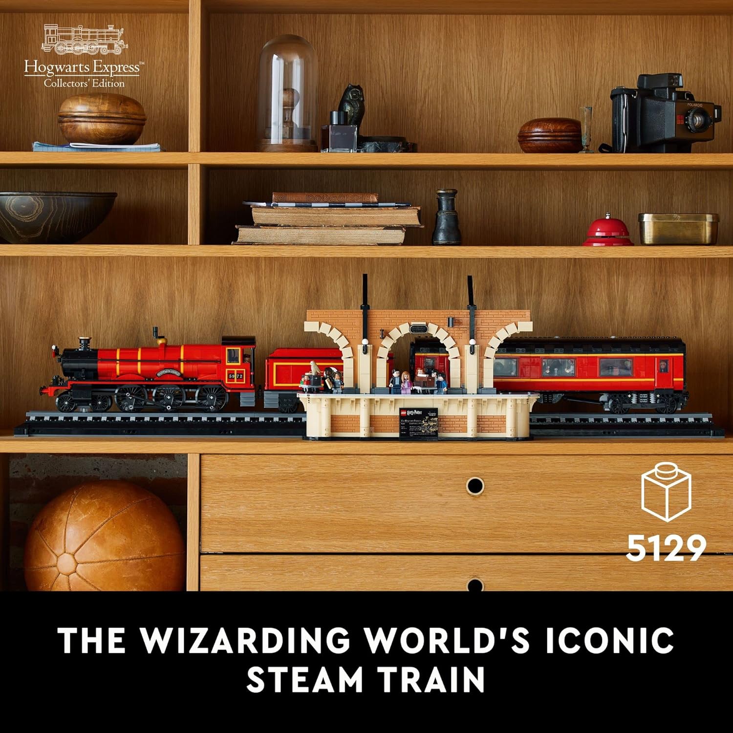 Harry Potter Poudlard Express – Édition Collectors' Edition 76405, réplique emblématique du Train à Vapeur des Films, Ensemble de Souvenirs de Collection pour Adultes