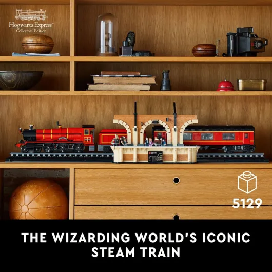 Harry Potter Poudlard Express – Édition Collectors' Edition 76405, réplique emblématique du Train à Vapeur des Films, Ensemble de Souvenirs de Collection pour Adultes