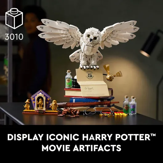 Harry Potter 76391 Lot de 3 010 icônes de Poudlard pour adultes Édition collector 20e anniversaire Emballage sans frustration
