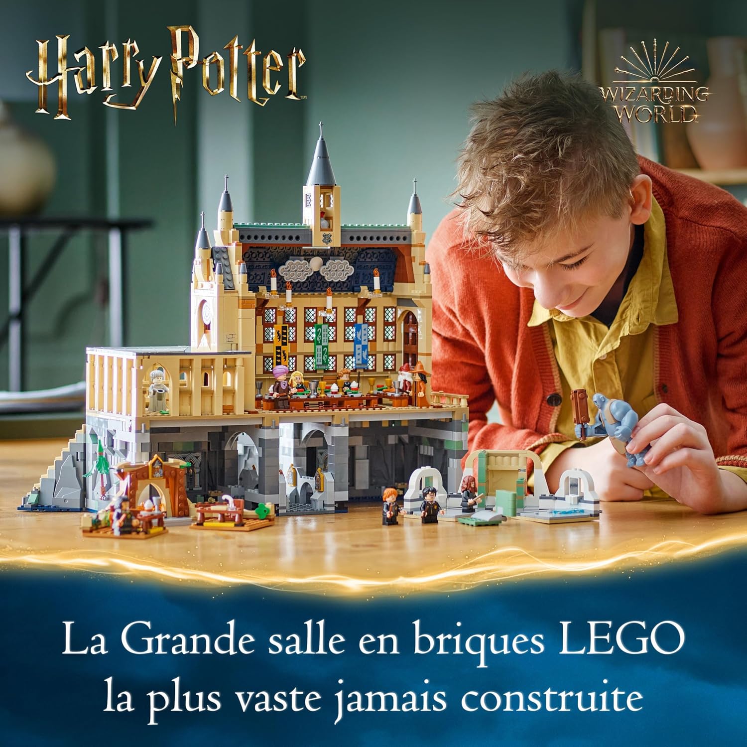 Harry Potter Le Château de Poudlard : la Grande Salle - Set à Collectionner - 11 Minifigurines, Dont Hermione Granger - Cadeau Magique pour Garçons, Filles et Fans de 10 Ans et Plus 76435