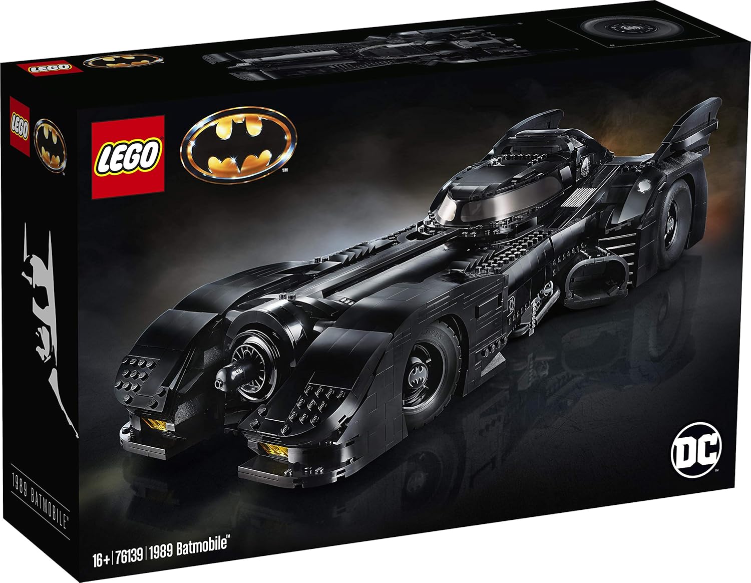 Super Heroes 1989 Batmobileâ„¢ (76139), Taille unique, Noir