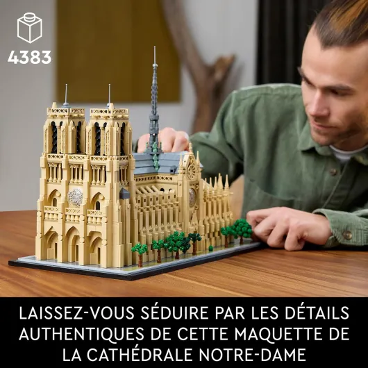 Architecture Notre-Dame de Paris - Maquette à Construire d’Exposition Architectural - Set pour Adultes - Cathédrale - pour Les Passionnés d’Histoire, de Voyages et d’Art 21061