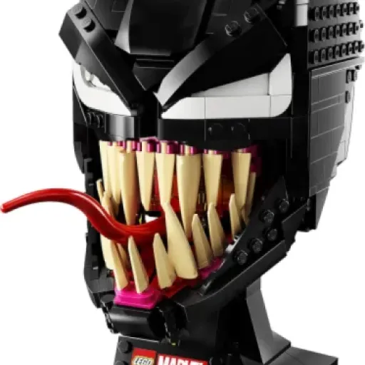 Test LEGO 76187 Marvel Venom : un casque de vilain qui claque en vitrine