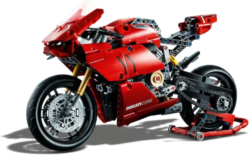 42107 Technic Ducati Panigale V4 R: Modèle Réduit de Moto 2en1 à Construire, Kit de Construction pour Fans de Motos et de Technic, Idée Cadeau pour Adultes et Adolescents Unique