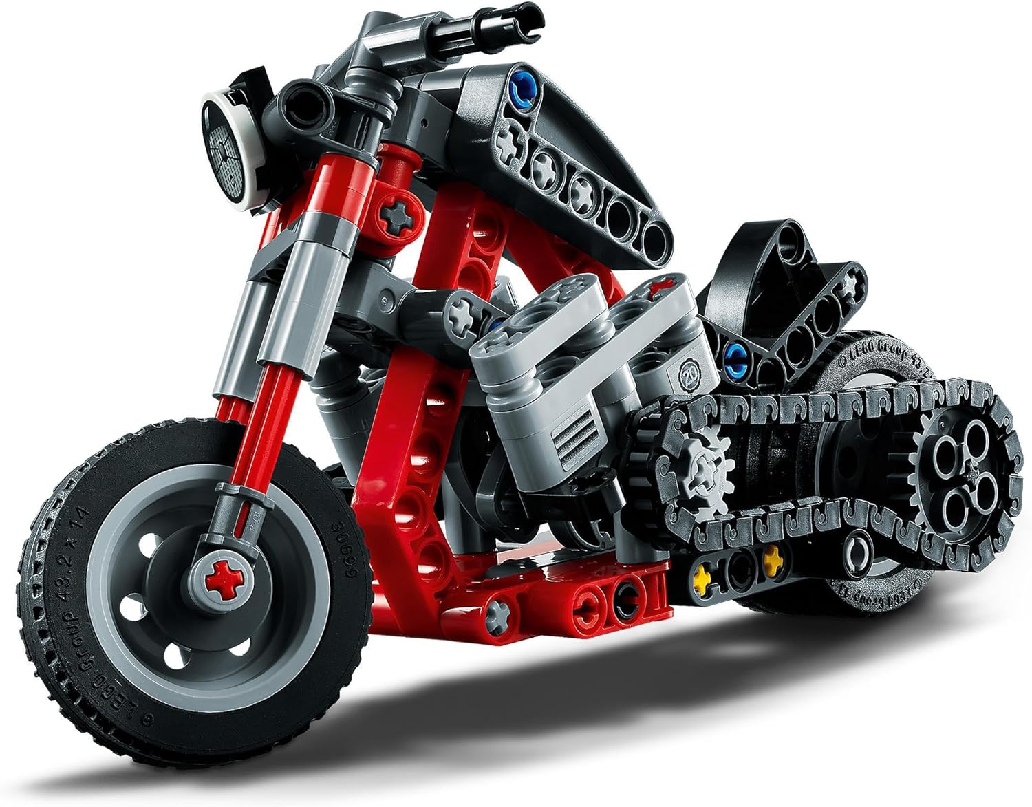 42132 Technic La Moto, Jouet de Construction de Véhicules, Maquette 2 en 1 à Construire, Idée de Cadeau, pour Garçons et Filles dès 7 Ans Classic