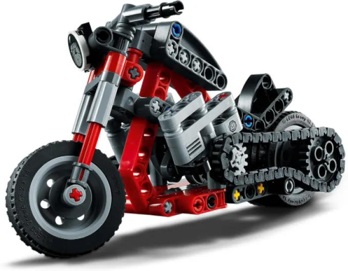 42132 Technic La Moto, Jouet de Construction de Véhicules, Maquette 2 en 1 à Construire, Idée de Cadeau, pour Garçons et Filles dès 7 Ans Classic