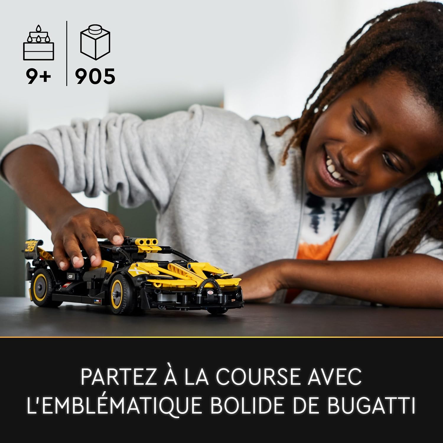 42151 Technic Le Bolide Bugatti, Jouet Voiture de Course pour Enfants dès 9 Ans, Maquette à Construire de Véhicules Iconiques à Collectionner