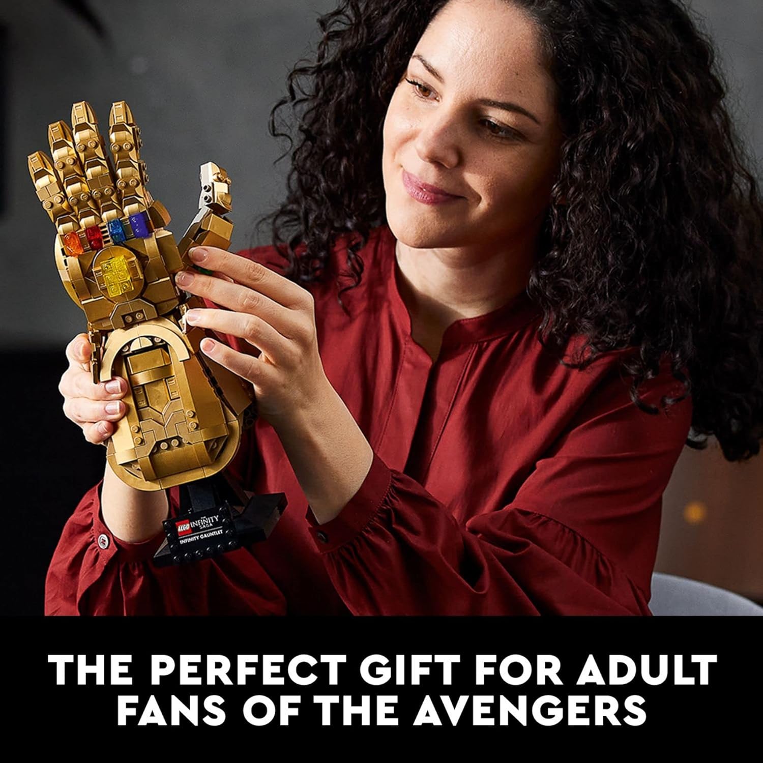 Marvel Infinity Gauntlet 76191 Collectible Building Kit; Thanos Right Hand Gauntlet Model with Infinity Stones (590 Pieces)