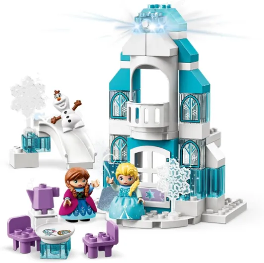 10899 Duplo Disney Le Château de La Reine des Neiges: Jouet de Construction Éducatif avec Mini Poupées Anna et Elsa, Idéal pour Les Petits Fans de Disney, Idée Cadeau pour Enfants Normal packaging