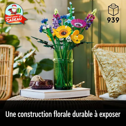 Botanicals Bouquet de Fleurs Sauvages - Plantes Artificielles avec Coquelicots et Lavande - Activité Manuelle pour Adulte - Idée Cadeau pour Femme ou Homme - Edition 2023-10313 Unique Bouquet de fleurs sauvages 10313
