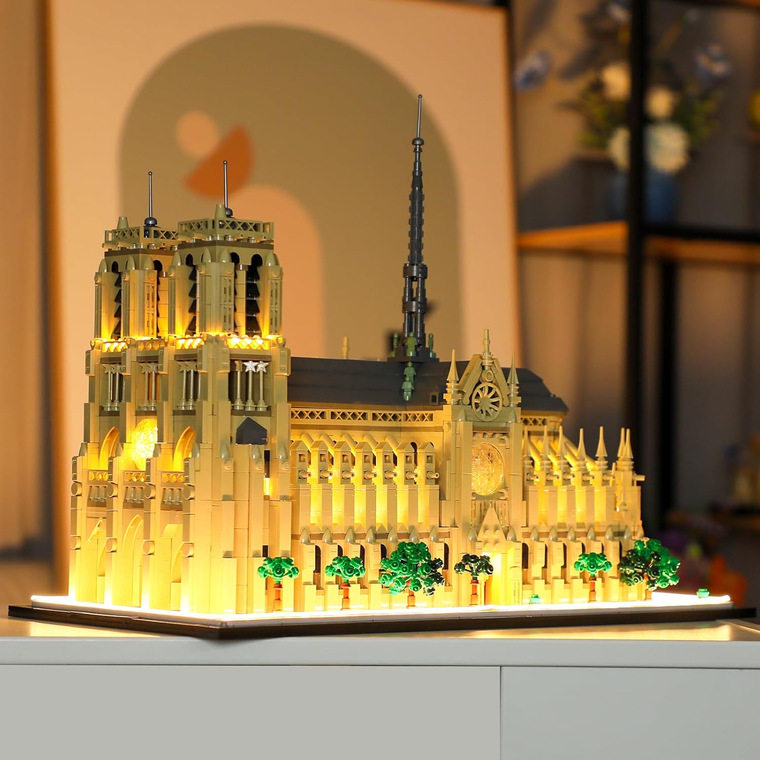 Kit d’éclairage à LED pour Lego Architecture Notre-Dame de Paris - Compatible with Lego 21061 Blocs de Construction Modèle- Pas inclure l’Ensemble Lego
