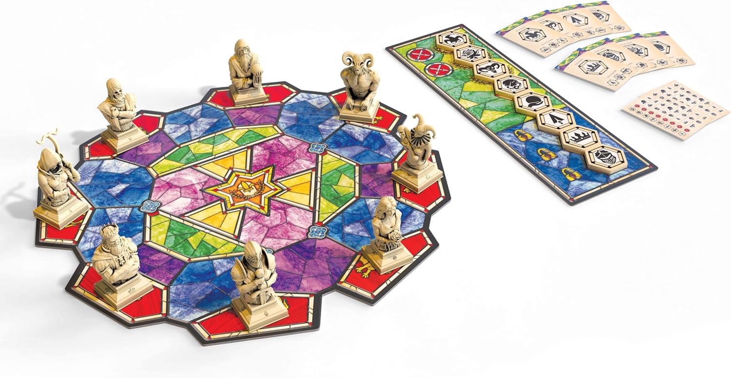 Enthrone - Jeu de stratégie de déduction abstraite pour 2 joueurs par Smirk & Dagger - À partir de 10 ans - Temps de jeu de 20 à 30 minutes