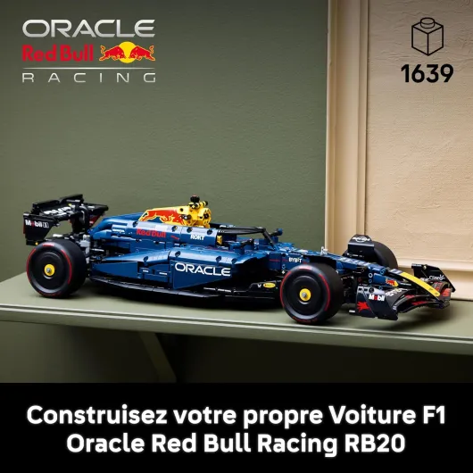 Technic F1 Oracle Red Bull Racing RB20 - Jeu de Construction Collector pour Adulte - Inclut Un Moteur V6 et Une boîte de Vitesses - Idée Cadeau pour passionnés de Formule 1 42206 Oracle Red Bull Racing RB20 F1 Car 42206
