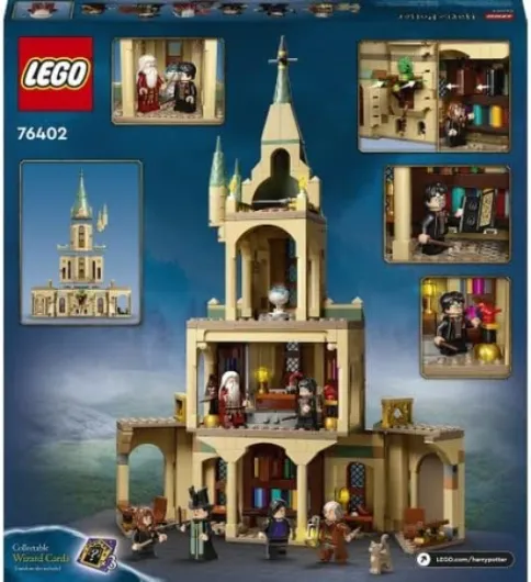 Harry Potter Poudlard : Le Bureau de Dumbledore - Jouet de Château et Minifigurines avec Le Choixpeau et l'Épée de Gryffondor - Idée Cadeau pour Enfant de 8 Ans et Plus 76402 Unique Emballage standard
