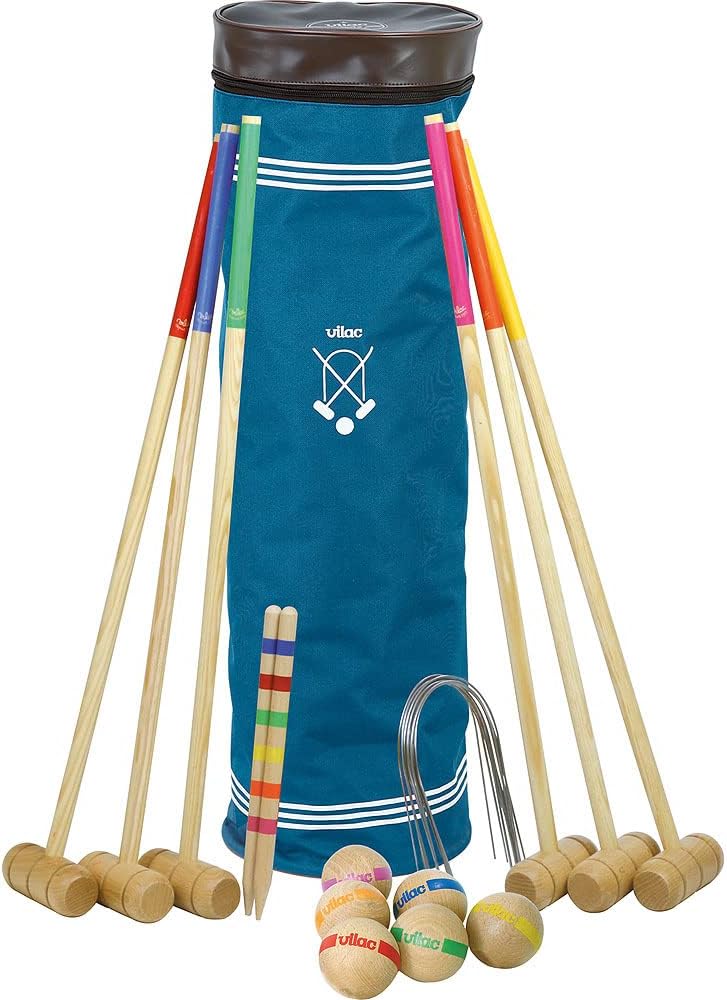 Croquet, 4093B, Moyen, Bleu, Rouge, Jaune, Vert