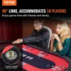 Test VEVOR Table de Poker Pliable 229 cm : une vraie grande table pour jouer sérieux à la maison