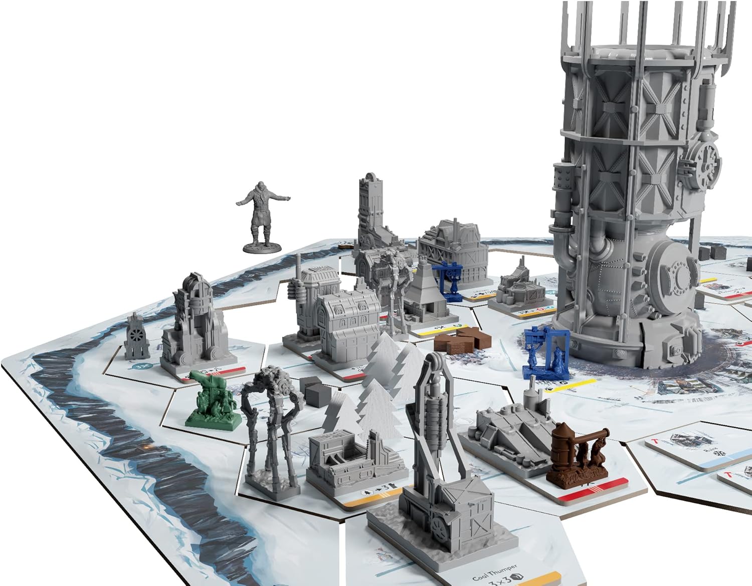 Glass Cannon Unplugged Extension des Figurines - Frostpunk : Le Jeu de société - À partir de 16 Ans - 1 à 4 Joueurs - Temps de Jeu de 120 à 150 Minutes Taille unique Extension Miniatures