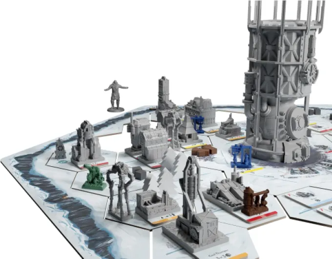 Glass Cannon Unplugged Extension des Figurines - Frostpunk : Le Jeu de société - À partir de 16 Ans - 1 à 4 Joueurs - Temps de Jeu de 120 à 150 Minutes Taille unique Extension Miniatures