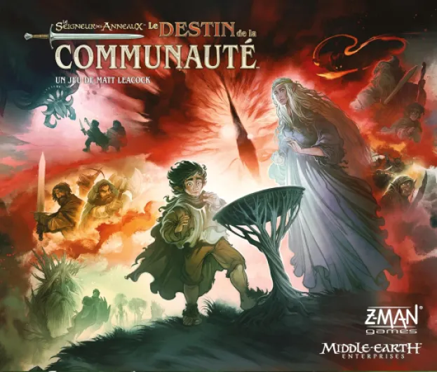 Le Seigneur des Anneaux : Le Destin de la Communauté - Pandemic System - Jeux de société - Jeu coopératif - Jeu Adulte et Enfant à partir de 14 Ans - Version française, Z-Man Games