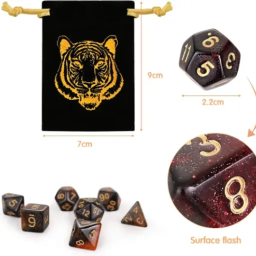 Test GWHOLE 42 Dés Polyédriques : un gros set pas cher pour D&D et autres JdR