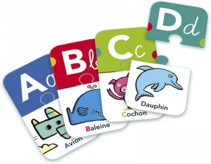 La Petite Ecole, Les Lettres - Associer La Lettre à l'Image - Apprendre l'Alphabet - Jeu Educatif - Coffret De 6 Jeux Progressifs - Pour Enfants de 3 à 5 ans