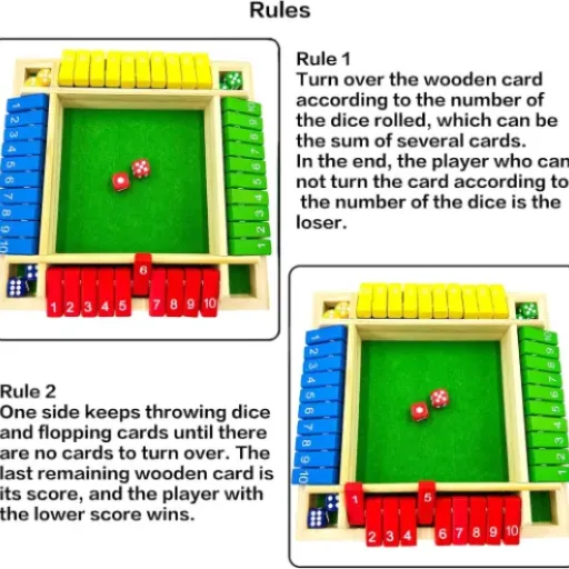 Test Shut The Box 4 Joueurs EACHHAHA : un petit jeu en bois simple pour faire tourner les méninges