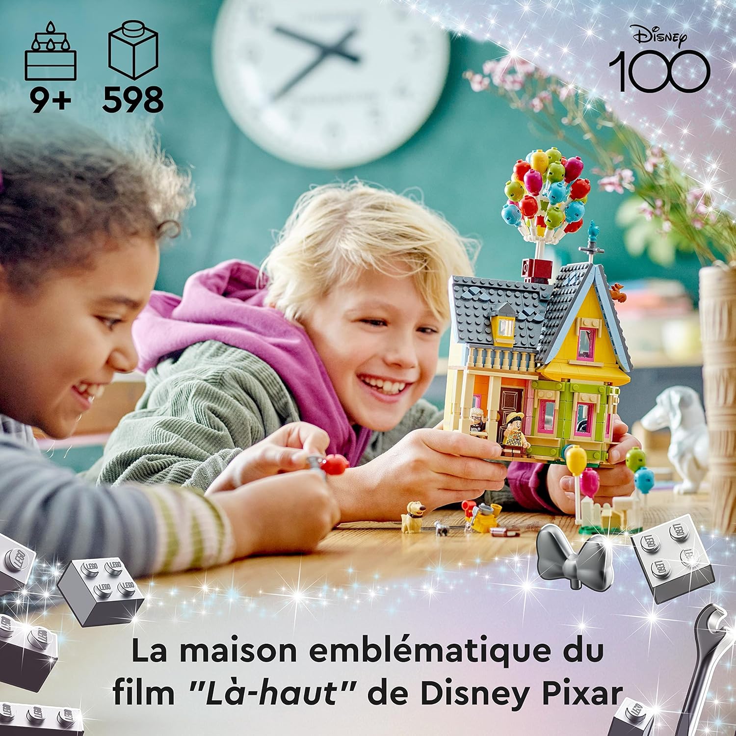 Disney et Pixar La Maison de « Là-Haut » Jouet avec Ballons - Figurines Carl, Russell et Doug, Maquette Collection pour Filles et garçons, Idée Cadeau Iconique 43217 Simple