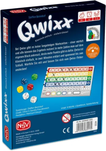 NSV 4015 Qwixx Jeu de dés