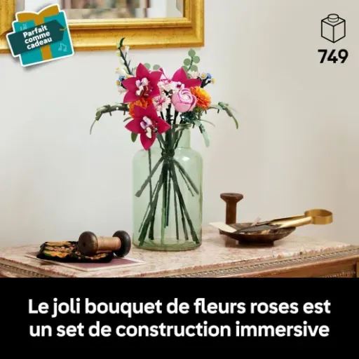 Test LEGO Botanicals Joli Bouquet de Fleurs Roses 10342 : le bouquet qui ne fane jamais (mais qu’il faut monter soi-même)