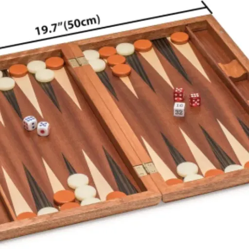 Test Yellow Mountain Imports Cascadia : un backgammon en bois qui fait sérieux sans exploser le budget