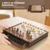 Test Peradix Jeu d'échecs en Bois 2-en-1 : un set propre, pratique, mais pas parfait