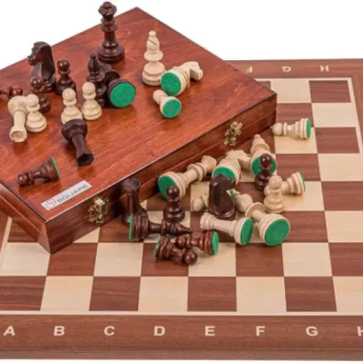 Test Square Pro Set no 5 Acajou LUX : un gros set d’échecs sérieux sans partir dans le très haut de gamme