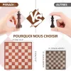 Test Peradix Jeu d’échecs et Dames 2 en 1 : le set magnétique pratique pour débuter sans se ruiner