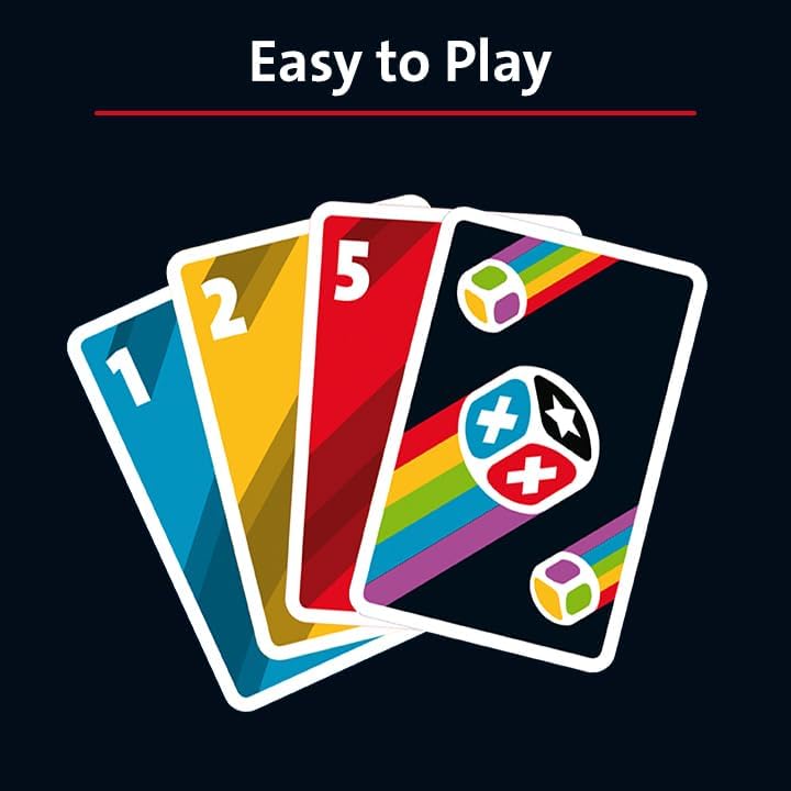 Push - Jeu D'ambiance - Jeu De Cartes Et Dés - 2 à 6 Joueurs à Partir De 8 Ans - en Famille Ou Entre Amis - 26828 - Multilingue - Français Inclus