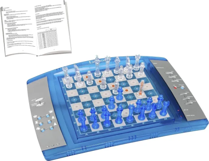 , ChessLight Jeu d'Échecs Électronique, LCG3000 - Tableau tactile, 64 niveaux de difficulté, Effets lumineux et sonores Chessman FX Elite