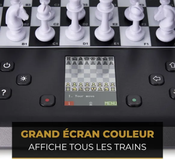 ChessGenius Pro Ordinateur d'échecs pour débutants et joueurs confirmés,entraîneur d'échecs intelligent offrant de nombreuses possibilités d'entraînement et différents niveaux de difficulté M815 ChessGenius Pro 2024