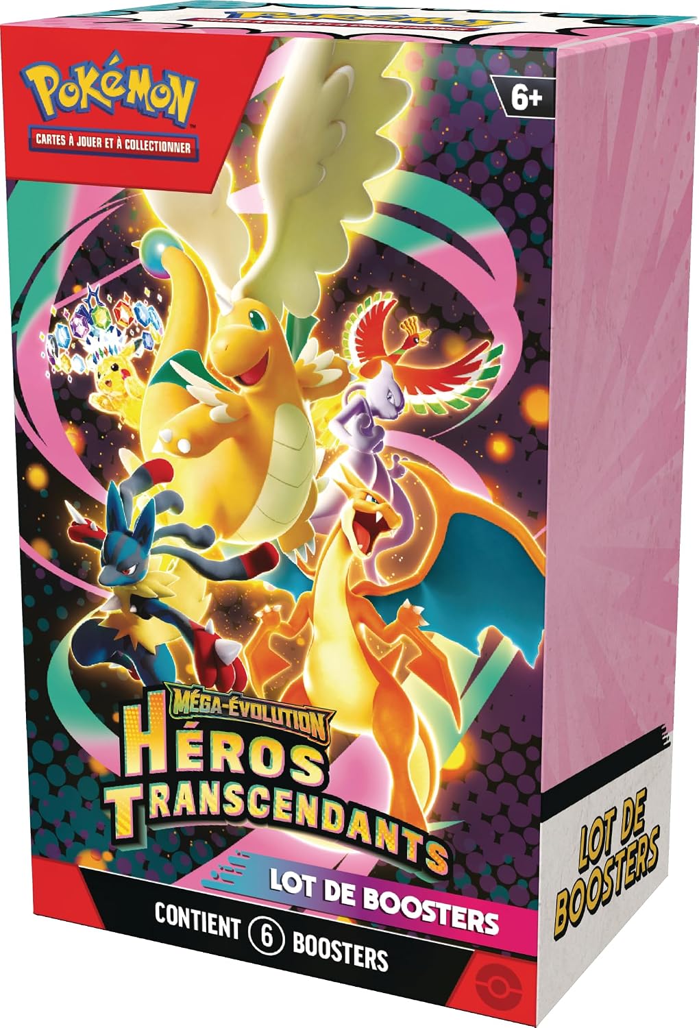 : Lot de boosters Méga-Évolution – Héros Transcendants (6 boosters)