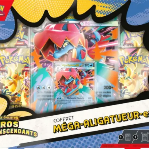 Test Pokémon Coffret Méga-Évolution – Héros Transcendants Méga-Aligatueur-ex : sympa pour l’ouverture, aléatoire pour la rentabilité