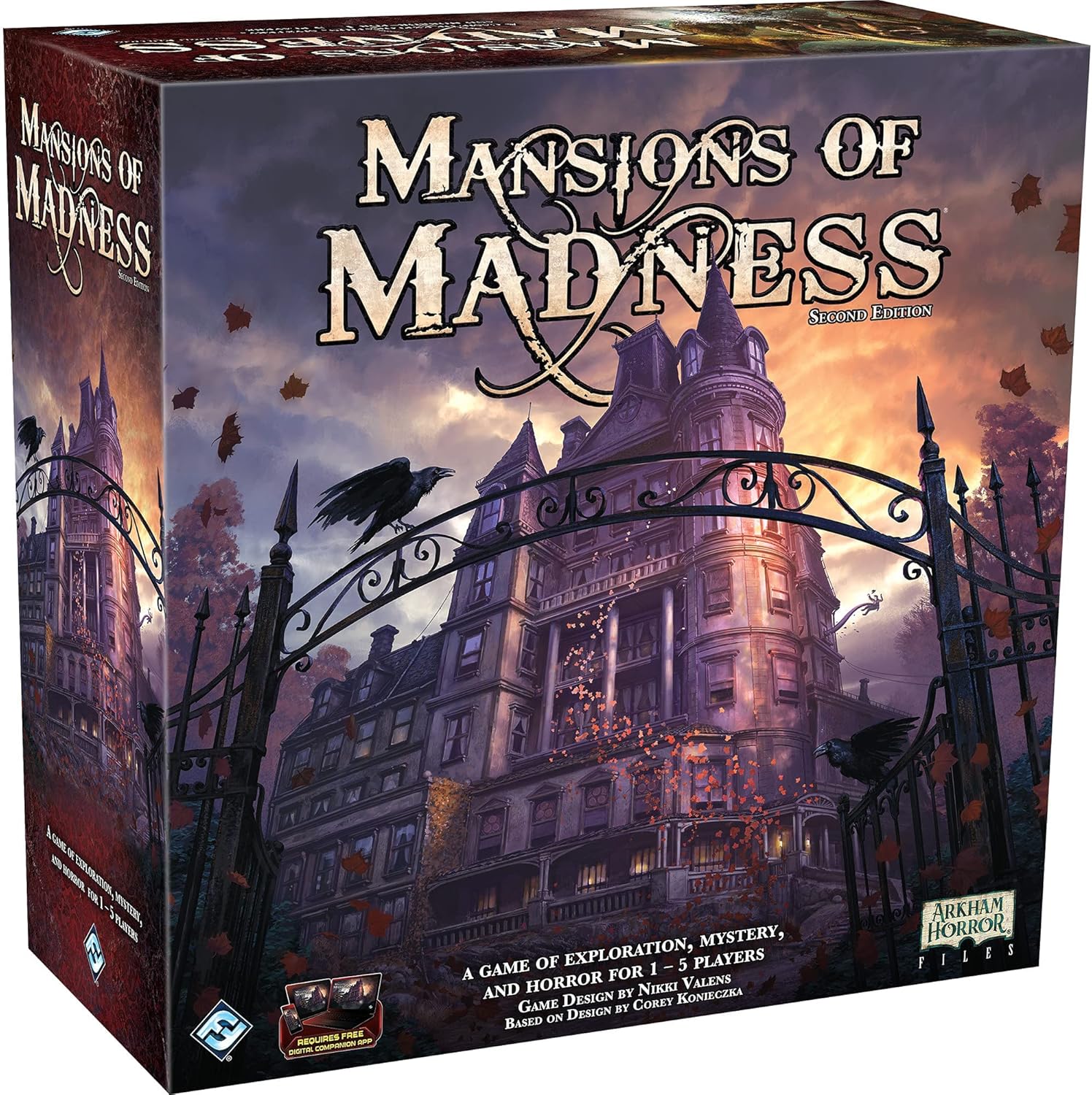 Fantasy Flight Games, Mansions of Madness Second Edition , Board Game , Ages 14+ , 1-5 Players , 120-180 Minute Playing Time Mansions of Madness: Second Edition Jeu de base