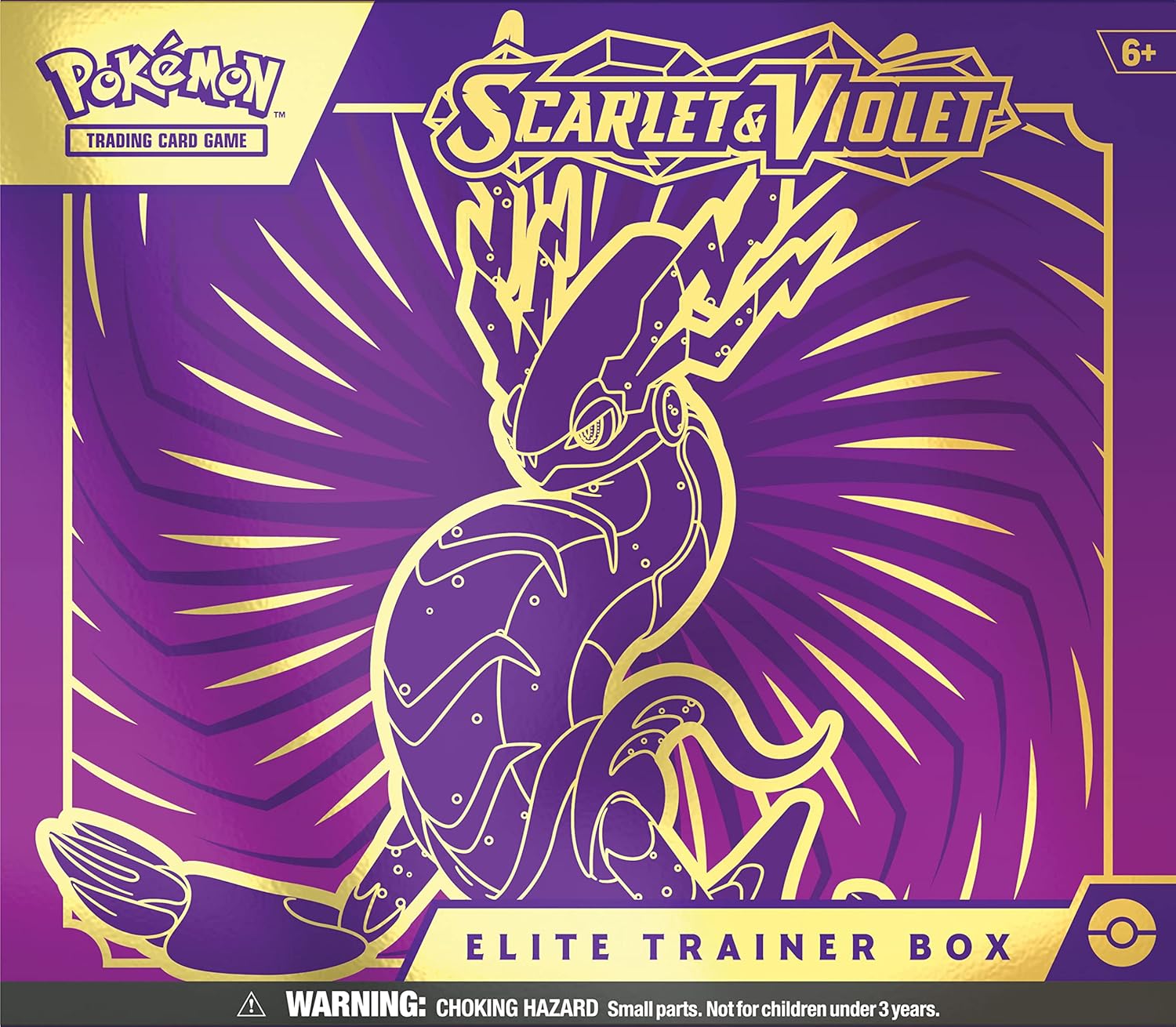 TCG : Coffret Dresseur Élite Scarlet et Violet - Miraidon (1 Carte Promo Full Art, 9 Boosters et Accessoires Premium) Simple